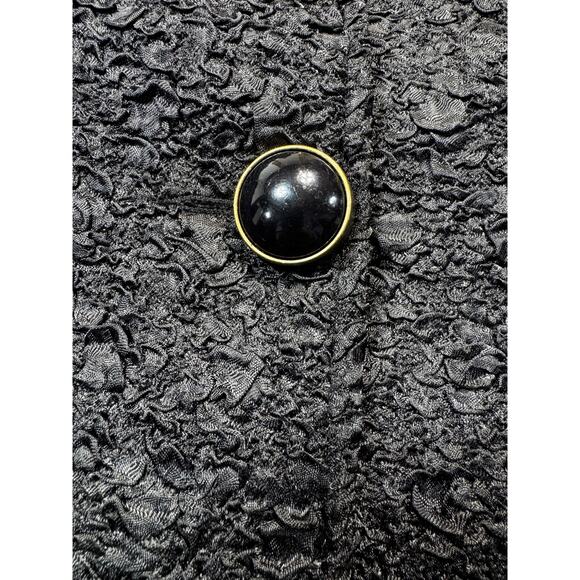 VTG Picadilly Lightweight Jacket Zip Up High Neck Sz Lg Black - Picture 6 of 12